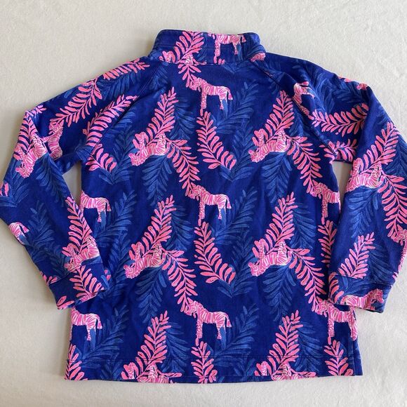 Lilly Pulitzer UPF 50+ Skipper Popover Royal Purple Dazzle Size XL Girls - Picture 8 of 8